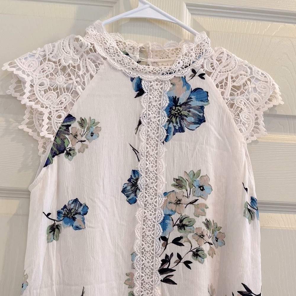 ALTAR’D STATE Floral Lace Trim Dress - Picture 2 of 8